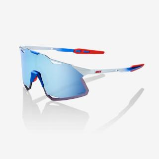 brýle 100% HYPERCRAFT® TotalEnergies Team Matte White / Metallic Blue HiPER® Blue Multilayer Mirror Lens Model: HYPERCRAFT