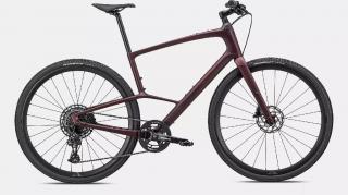 Fitness kolo SPECIALIZED Sirrus X 5.0 SATIN RED TINT / CARBON / BLACK / BLACK REFLECTIVE Velikost: L