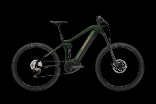 Horské elektrokolo Haibike AllTrail 4 Matte Green Metal/Gold Black Velikost: L-kola 27,5