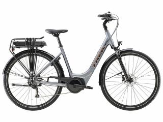 Městské elektrokolo TREK Verve+ 1 Lowstep Galactic Grey Velikost: L, Kapacita baterie: 400Wh