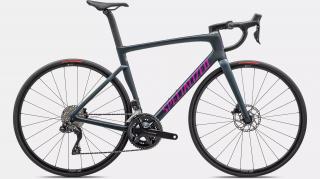 Silniční kolo SPECIALIZED Tarmac SL7 Comp - Shimano 105 Di2 Satin Metallic Deep Lake/Purple Orchid Velikost: 44