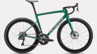 Silniční kolo SPECIALIZED Tarmac SL8 Pro - Ultegra Di2 GLOSS PINE GREEN METALLIC / WHITE Velikost: 44