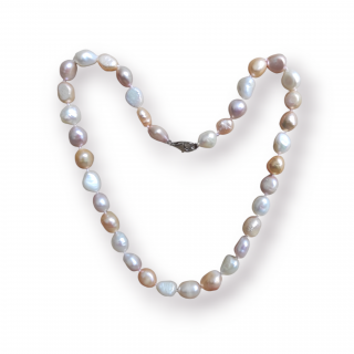 Náhrdelník z barevných říčních perel - Meucci SPS011N