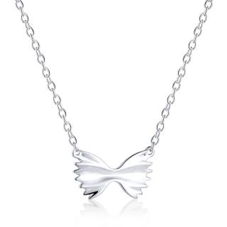 Stříbrný náhrdelník s mašlí - Meucci SYN020