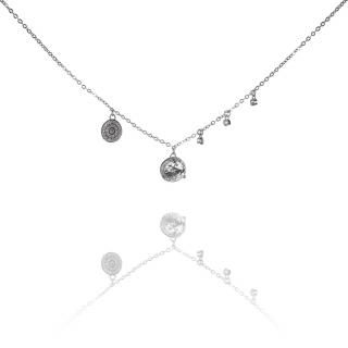 Stříbrný náhrdelník s ozdobami - Meucci SN103