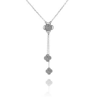 Stříbrný náhrdelník se třemi čtyřlístky - Meucci SN020