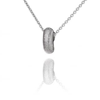 Stříbrný náhrdelník se zirkonovou ozdobou - Meucci SS226N Velikost: 42