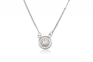 Stříbrný náhrdelník se zirkonovým zdobením - Meucci TAN003