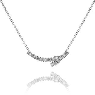 Stříbrný náhrdelník zdobený zirkony - Meucci SN024