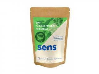 Sens Proteinová snídaně z naklíčenými vločkami, quinoa a s cvrččím proteinem 400 g Příchuť: Jablko a skořice