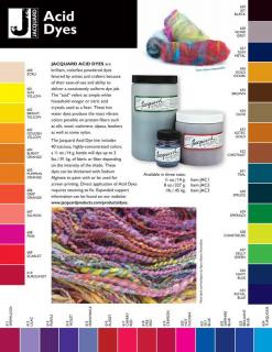 Barvy na vlnu a hedvábí Jacquard Acid Dyes Barva: 627 Kelly Green