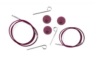 Knit Pro lanko fialové šroubovací - různé délky Délka lanka: 100cm