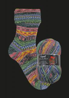 Ponožková příze Opal Hundertwasser 553C - 3202, 100g