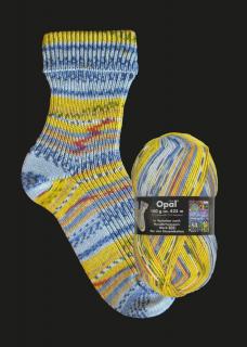 Ponožková příze Opal Hundertwasser Die vier Einsamkeiten 805 - 2105, 100g