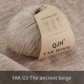 Příze 100% YAK, různé barvy, 50g Barva: 03