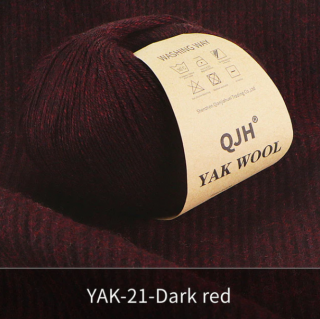 Příze 100% YAK, různé barvy, 50g Barva: 21