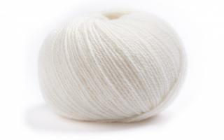 příze LAMANA Milano merino s kašmírem 25g Barva: Wool White