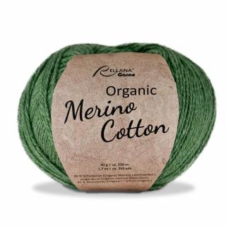 Příze Rellana Organic Merino Cotton 132 grün, 50 g