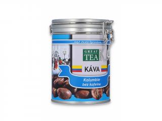 Great Tea Garden Mletá Káva Kolumbie bez kofeinu - v dóze 200g