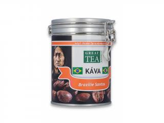 Great Tea Garden zrnková Káva Brazílie Santos v dóze 200g