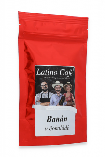 Latino Café - Káva Banán v čokoládě 100g - zrnková