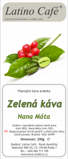 Latino Café Zelená káva s mátou 200g