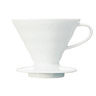Hario keramický dripper na kávu V60-02 bílý (Dripper pro filtrovanou kávu)