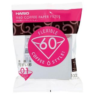 Hario papírové filtry Hario V60-01 100 ks (Papírové filtry pro Hario)