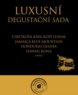 Luxusní degustační sada pražené kávy (4 × 50 g)