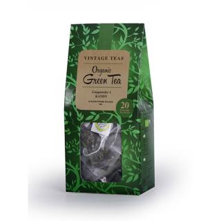 Vintage Teas BIO zelený čaj 20 pyramid 50 g (Pravý čaj v pyramidových sáčcích)