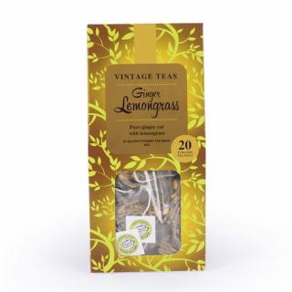 Vintage Teas čaj zázvor s citronelou 40 g 20 pyramid (Pravý čaj v pyramidových sáčcích)