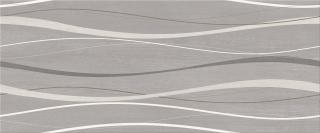 Gorenje Play New Grey DC Waves, dekorativní obklad, šedý, matný, 25 x 60 x 0,9 cm