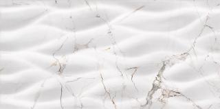 KAI Group Marquina Leaves White, obklad, bílý, lesklý, 30 x 60 x 0,9 cm