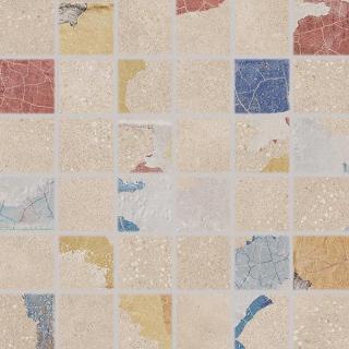 Rako Betonico WDM05797, mozaika, vícebarevná, matná 30 x 30 x 0,8 cm