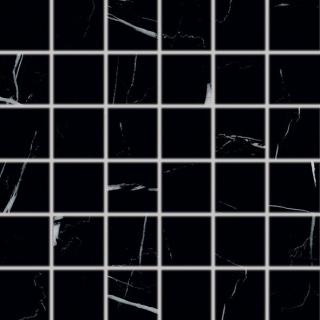 Rako Flash DDM06833, mozaika, černá, matná, hladká, 30 x 30 x 1 cm