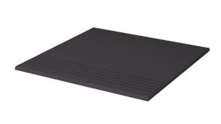 Rako Taurus Color 19 Black TCP34019, schodovka, černá, matná, hladká, 30 x 30 x 0,8 cm