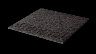 Rako Taurus Granit 69 Rio Negro TCV34069, schodovka, černá, matná, reliéfní, 30 x 30 x 0,8 cm