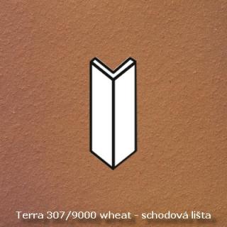 Ströher Keraplatte Terra 307/9000 wheat, schodová lišta roh, okrová, 15,7 x 6 x 6 x 1,1 cm