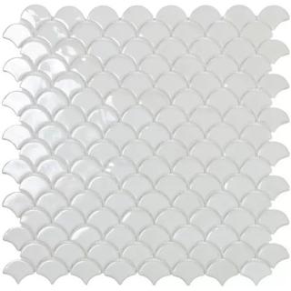 Vidrepur Soul White, mozaika, bílá, lesklá, 32,4 x 31,7 x 0,45 cm