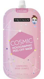 FREEMAN Cosmic slupovací rozjasňovací holografická maska - růžový křemen 35ml spout