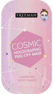 FREEMAN Cosmic slupovací rozjasňující holografická maska - růžový křemen 10ml sachet
