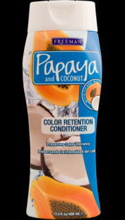 FREEMAN papaya kondicioner na barvené vlasy / kokos 400ml