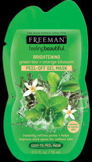 FREEMAN slupovací gelová maska zelený čaj & pomerančový květ 15ml sachet