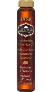 HASK hydratační olej na vlasy - makadamový olej 18ml