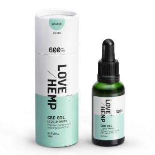 LOVE HEMP kapky 600mg 2% - 30ml Příchuť: Natural