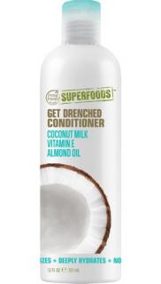 SUPERFOODS Get Drenched kondicionér - kokosové mléko, vitamín E a mandlový olej 355ml
