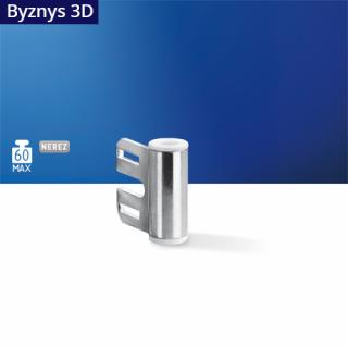 Pant 3D nikl do kovu pro nerez (Tento typ pantu je určen pro závěsy typu 3D pro skleněné dveře do 60 kg. Způsob uchycení: do kovových zárubní. Typ závěsů: 3D nerez. Jednokřídlé dveře standardně obsahují dva závěsy. Nezapomeňte tedy objednat dva kusy.)