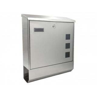 Poštovní schránka PB 10 nerez nebo antracit (Poštovní schránka PB 10 z nerez oceli nebo z oceli v barvě antracit s matným povrchem vhodná pro interiér i exteriér.)