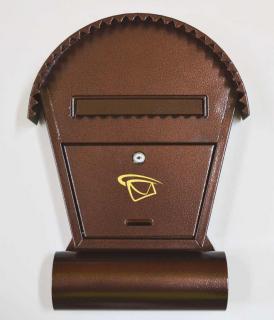 Poštovní schránka SDO-1 různé barvy (Obsahuje současně rouru pod úložným prostorem, vhodnou pro ukládání letáků a novin.)