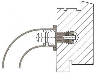 Spojovací sada pro madlo dveřní do dřeva jednostranná (Spojovací sada pro madlo dveřní do dřeva jednostranná)
